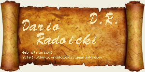 Dario Radoički vizit kartica